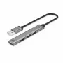 ACT AC6225 USB 2.0 -keskitin 480 Mbit/s harmaa alumiini