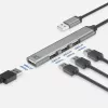 ACT AC6225 USB 2.0 -keskitin 480 Mbit/s harmaa alumiini