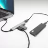 ACT AC6225 USB 2.0 -keskitin 480 Mbit/s harmaa alumiini