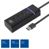 ACT AC6300 USB 3.2 Gen 1 -keskitin Type-A 5000 Mbit/s musta