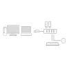 ACT AC6300 USB 3.2 Gen 1 -keskitin Type-A 5000 Mbit/s musta