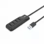 ACT AC6320 USB-keskitin USB 3.2 Gen 1 (3.1 Gen 1) Type-A 5000 Mbit/s musta