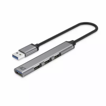 ACT AC6325 USB 3.2 Gen 1 Type-A -keskitin 5000 Mbit/s harmaa