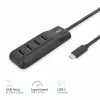 ACT AC6420 USB-keskitin USB 3.2 Gen 1 (3.1 Gen 1) Type-C 5000 Mbit/s musta