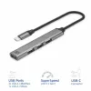 USB-keskitin ACT AC6425 Type-C 5000 Mbit/s alumiini harmaa