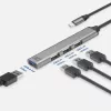 USB-keskitin ACT AC6425 Type-C 5000 Mbit/s alumiini harmaa