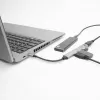 USB-keskitin ACT AC6425 Type-C 5000 Mbit/s alumiini harmaa