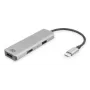ACT USB-C 4K -multiport-sovitin 2 HDMI-näytölle, USB-A-dataliitäntä