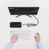 ACT USB-C 4K -multiport-sovitin 2 HDMI-näytölle, USB-A-dataliitäntä