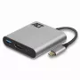 ACT USB-C-multiport-sovitin 1 HDMI-näytölle, 1x USB-A, PD-läpivienti