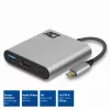ACT USB-C-multiport-sovitin 1 HDMI-näytölle, 1x USB-A, PD-läpivienti