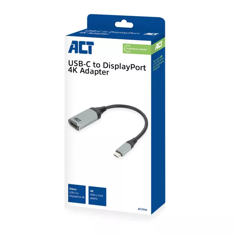 USB-C - DisplayPort-sovitin ACT AC7030