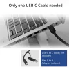 ACT USB-C-telakointiasema 4K, 2 tai 3 HDMI/DisplayPort-näytölle, DisplayLink