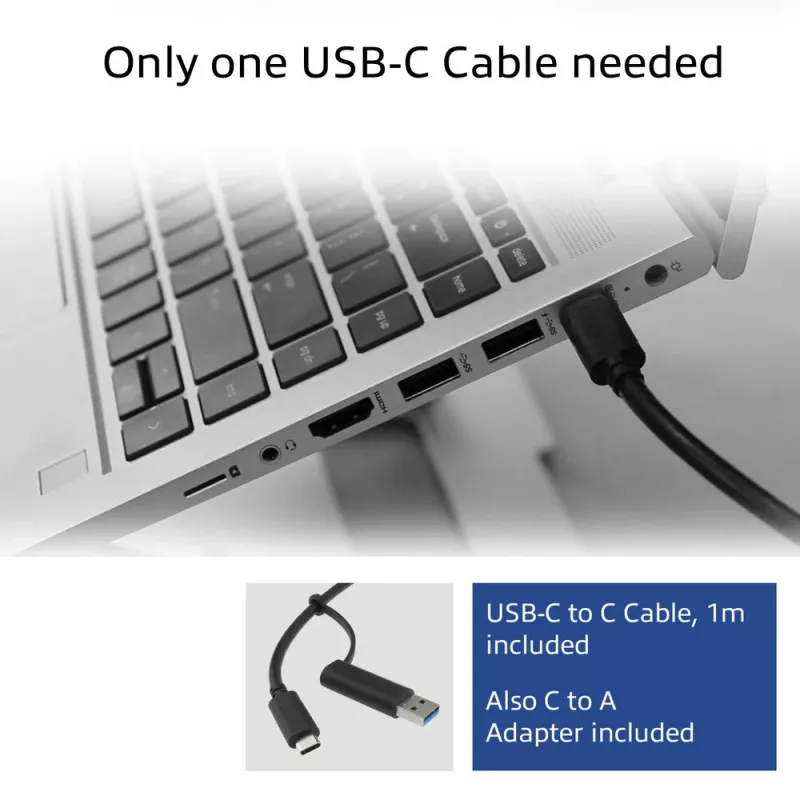 ACT USB-C-telakointiasema 4K, 2 tai 3 HDMI/DisplayPort-näytölle, DisplayLink