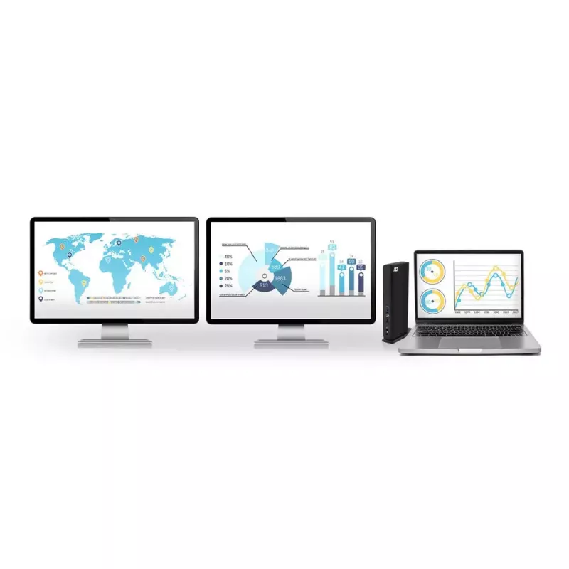 ACT universaali USB-C- tai USB-A-telakointiasema, 2 HDMI-näytölle, DisplayLink
