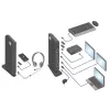 ACT universaali USB-C- tai USB-A-telakointiasema, 2 HDMI-näytölle, DisplayLink
