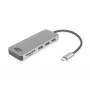 ACT USB-C-keskitin 3.0, 3x USB-A, kortinlukija, PD-läpivienti