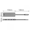 ACT USB-C-keskitin 3.0, 3x USB-A, kortinlukija, PD-läpivienti