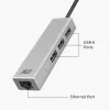 USB-C-keskitin ACT AC7055 3x USB-A Gigabit Ethernet