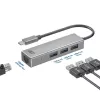 USB-C-keskitin ACT AC7055 3x USB-A Gigabit Ethernet