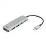 ACT AC7072 USB 3.2 Gen 1 Type-C -keskitin 5000 Mbit/s musta harmaa