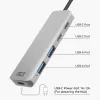 ACT AC7072 USB 3.2 Gen 1 Type-C -keskitin 5000 Mbit/s musta harmaa