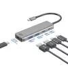 ACT AC7072 USB 3.2 Gen 1 Type-C -keskitin 5000 Mbit/s musta harmaa