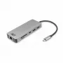 ACT USB-C 4K -telakointiasema 1 HDMI-näytölle, Ethernet, USB-C, USB-A, kortinlukija ja PD-läpivienti