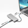 ACT USB-C 4K -telakointiasema 1 HDMI-näytölle, Ethernet, USB-C, USB-A, kortinlukija ja PD-läpivienti