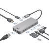 ACT USB-C 4K -telakointiasema 1 HDMI-näytölle, Ethernet, USB-C, USB-A, kortinlukija ja PD-läpivienti