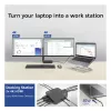 ACT universaali USB-C-telakointiasema 4K, 2 HDMI/DisplayPort-näytölle, DisplayLink, kompakti muotoilu