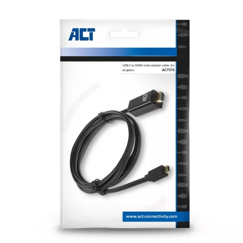 USB-C-HDMI-kaapeli ACT AC7315 2 m