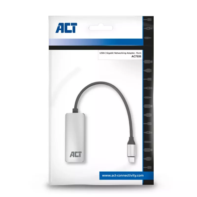 Verkkokortti ACT AC7335 Ethernet 1000 Mbit/s USB Type-C