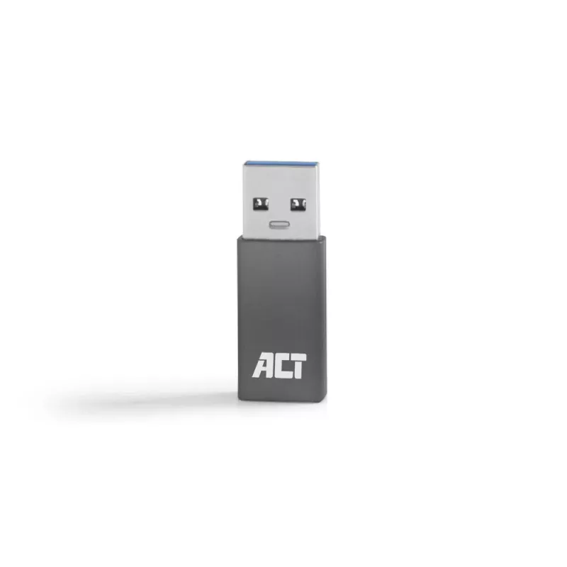 USB-A–USB-C-sovitin ACT AC7375 harmaa