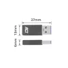 USB-A–USB-C-sovitin ACT AC7375 harmaa