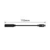 Audiokaapeli ACT AC7380 0,11 m 3,5 mm naaras USB Type-C uros musta