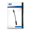 Audiokaapeli ACT AC7380 0,11 m 3,5 mm naaras USB Type-C uros musta
