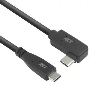 ACT USB 3.0 -kulmakaapeli USB-C 2 m 5 Gbit/s musta