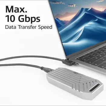 ACT USB 3.0 -kulmakaapeli USB-C 2 m 5 Gbit/s musta