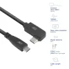 ACT USB 3.0 -kulmakaapeli USB-C 2 m 5 Gbit/s musta