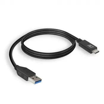 ACT USB 3.0 -kaapeli USB-A–USB-C 1 m 5 Gbit/s musta