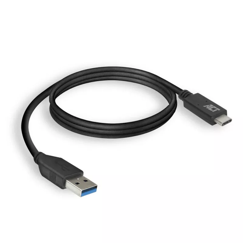 ACT USB 3.0 -kaapeli USB-A–USB-C 1 m 5 Gbit/s musta