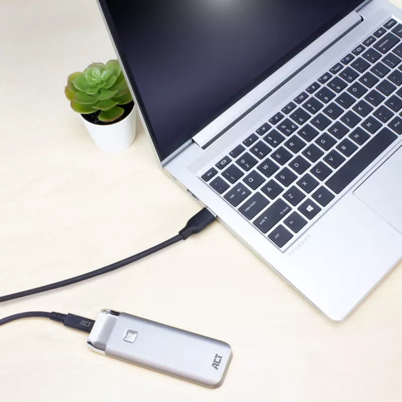 ACT USB 3.0 -kaapeli USB-A–USB-C 1 m 5 Gbit/s musta
