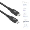 ACT USB4 20Gbps 240W USB Type-C -kaapeli 1 metri musta