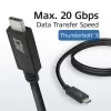 ACT USB4® 20 Gbps -kaapeli, USB-C, USB-IF-sertifioitu, 1 m