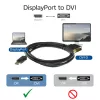DisplayPort-DVI-sovitinkaapeli ACT AC7505 1,8 m