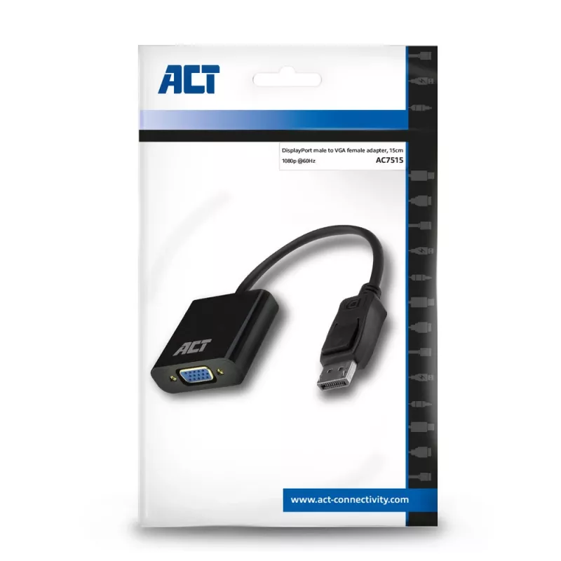DisplayPort-VGA-sovitin ACT AC7515