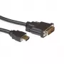 ACT 2 m HDMI-DVI-D-sovitinkaapeli, HDMI-A-uros – DVI-D-Single-Link-uros 18+1