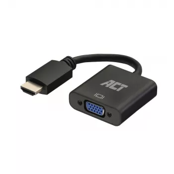 ACT 0,15 m, HDMI-A-uros VGA-naaras -sovitin, äänellä