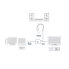 ACT 0,15 m, HDMI-A-uros VGA-naaras -sovitin, äänellä
